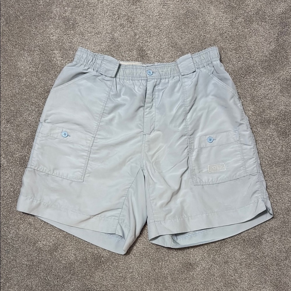 AFTCO Blue Cargo Shorts Relaxed Fit